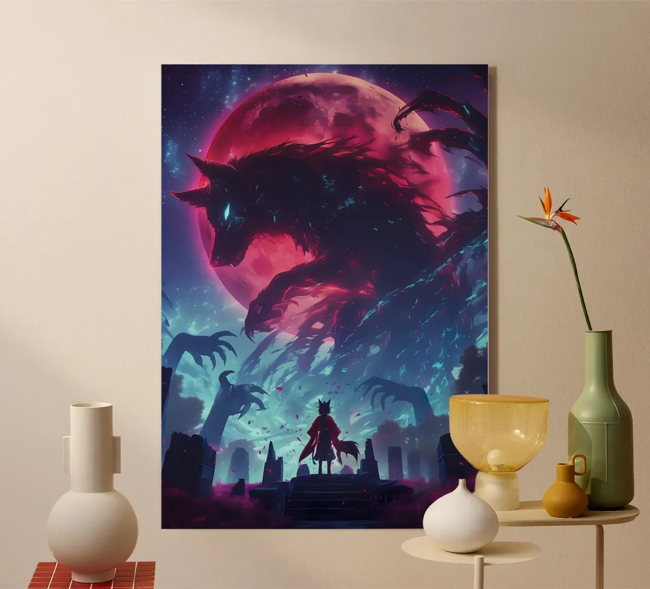 Animale lupo plexiglass da Pierre Walton