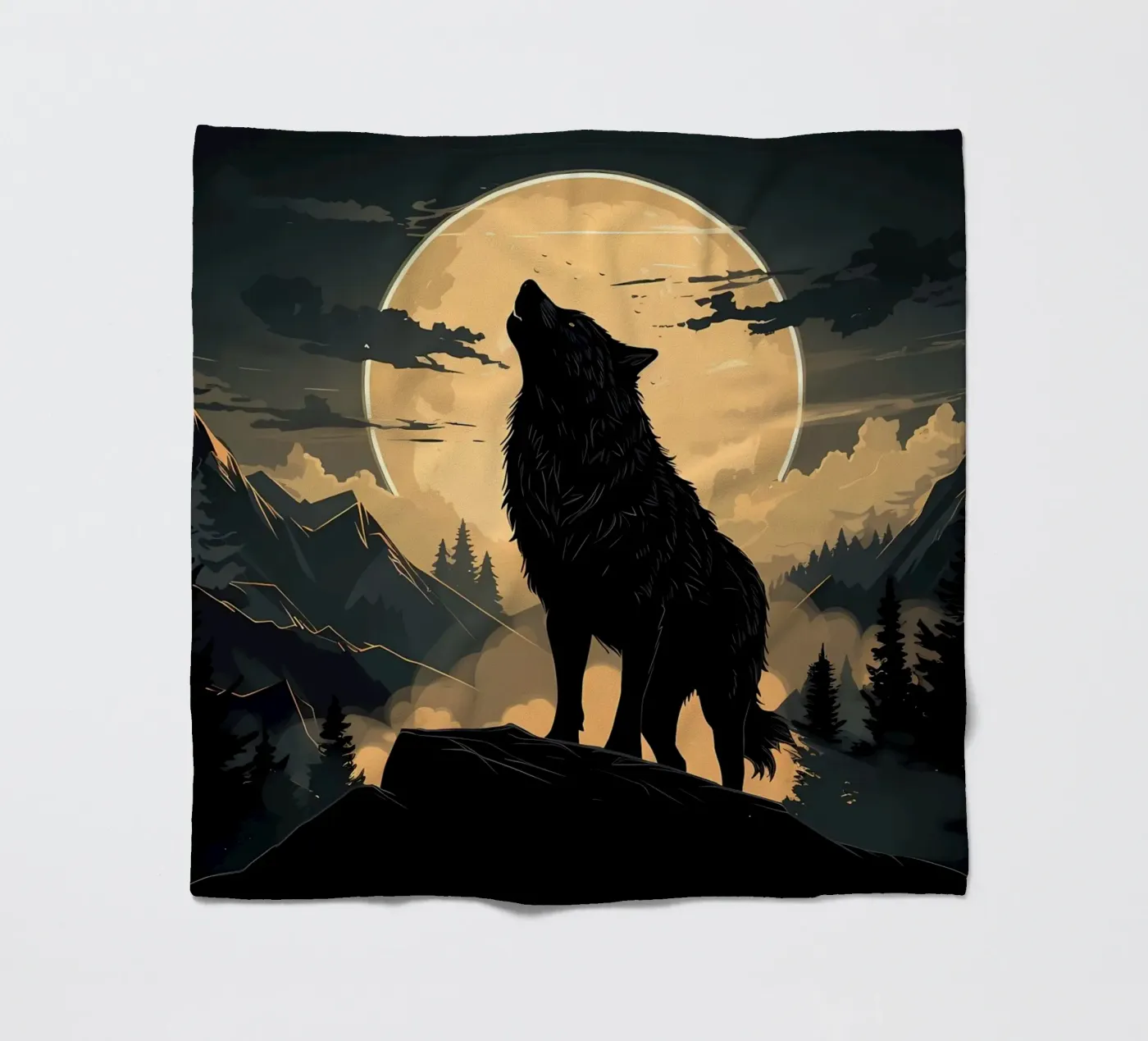 Wolf Animal Fleecedecke von Pierre Walton