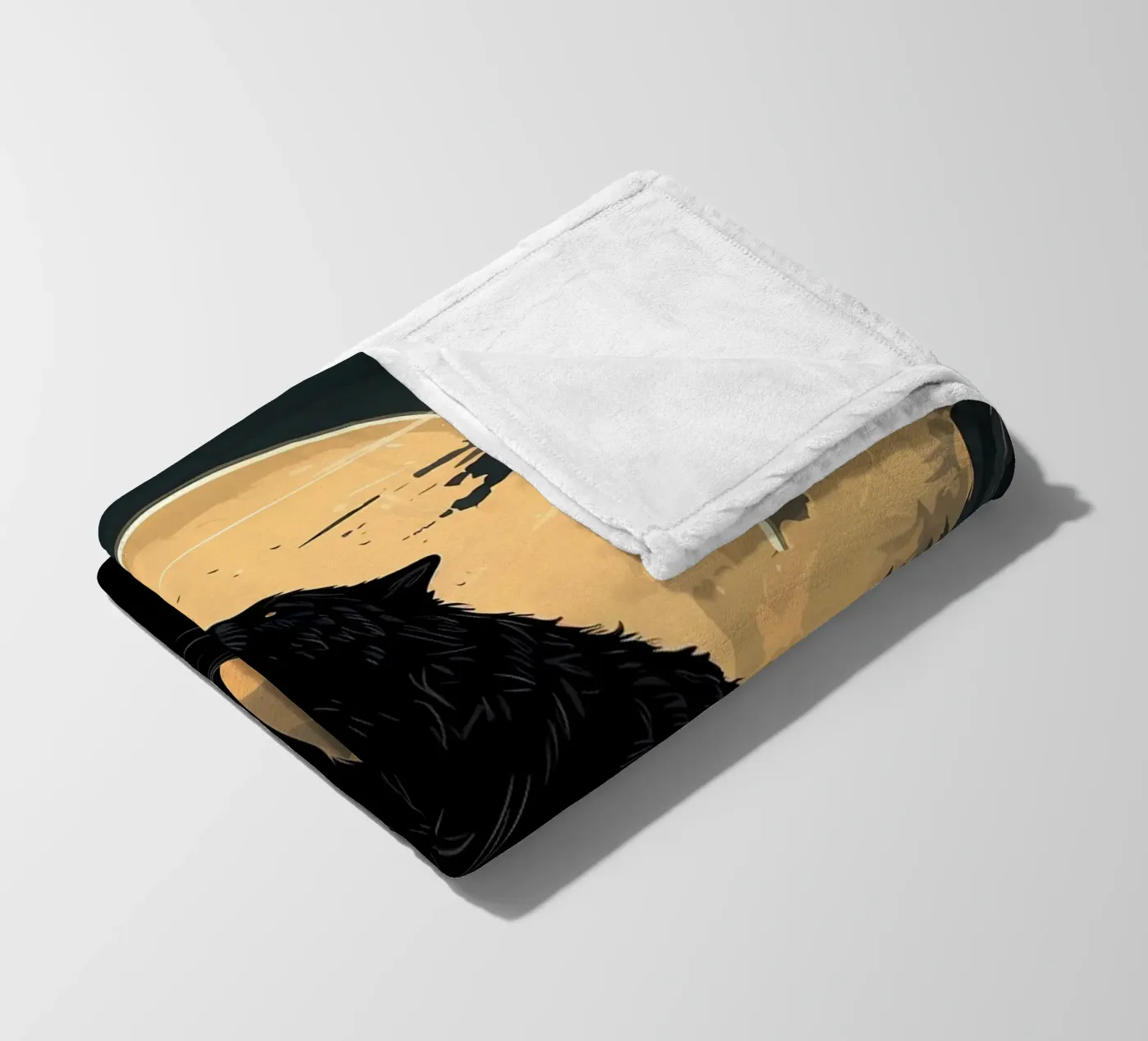 Wolf Animal Fleecedecke von Pierre Walton