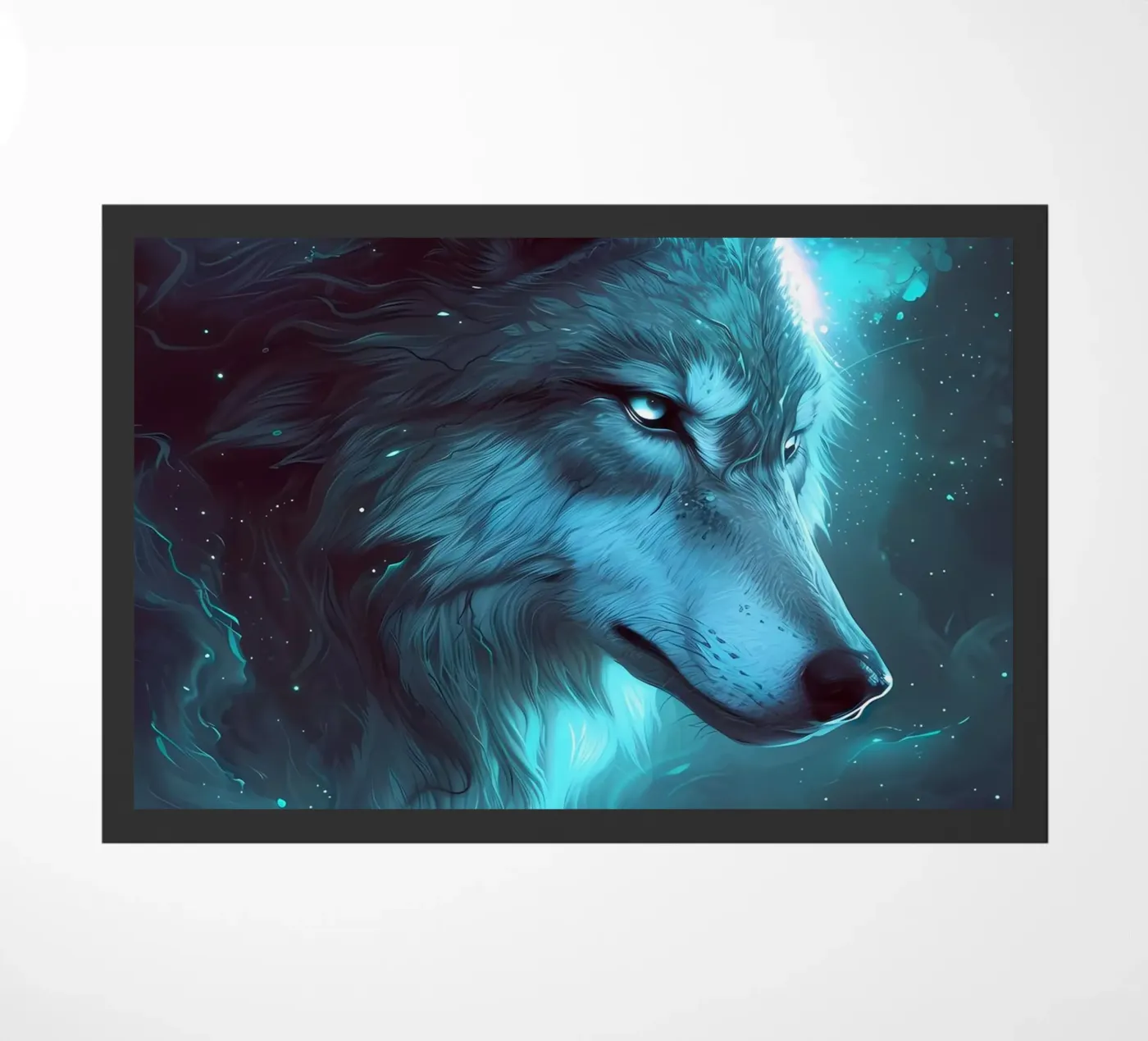 Wolf Animal Fußmatte von Pierre Walton