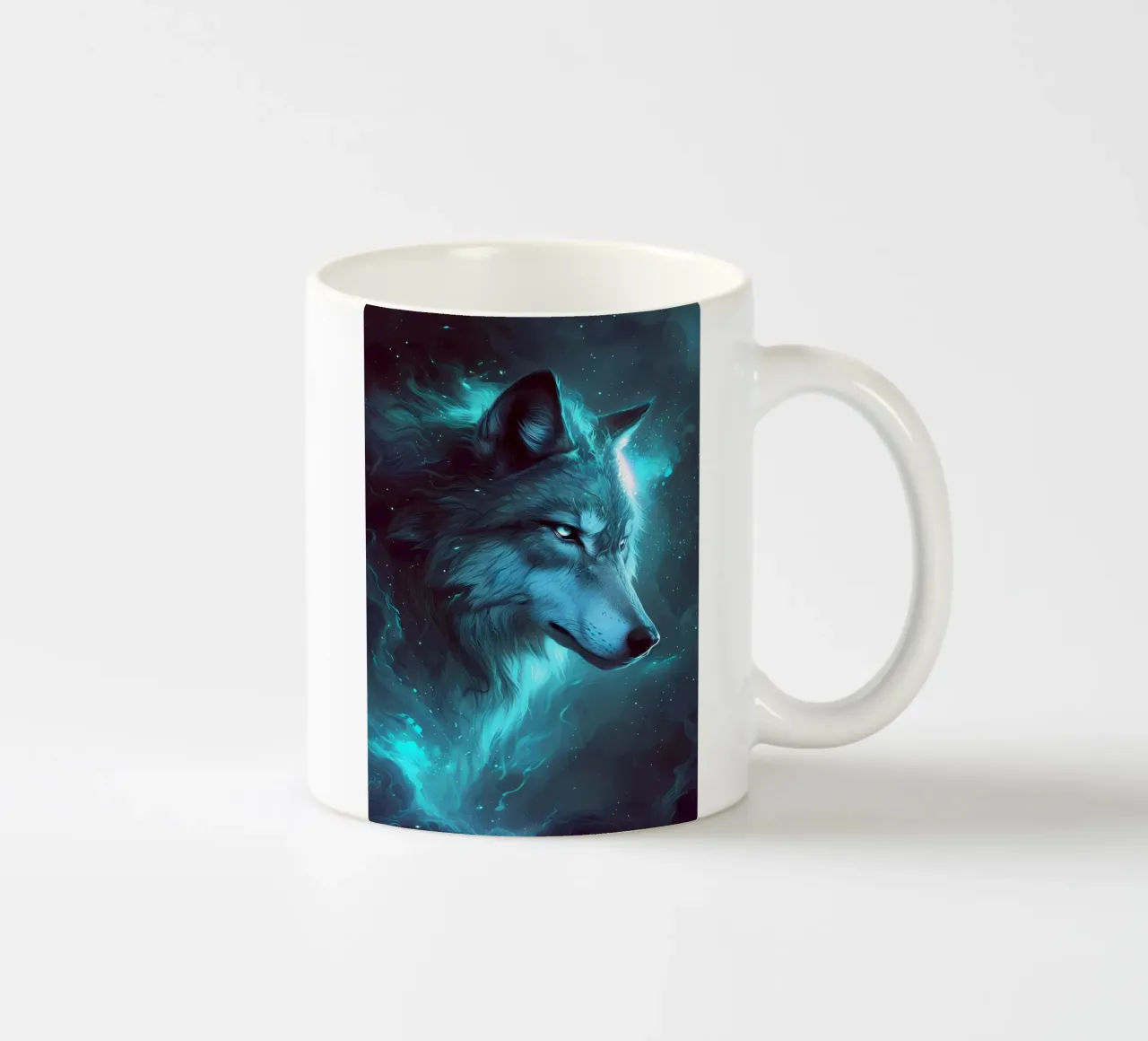 Animale lupo tazza in ceramica da Pierre Walton