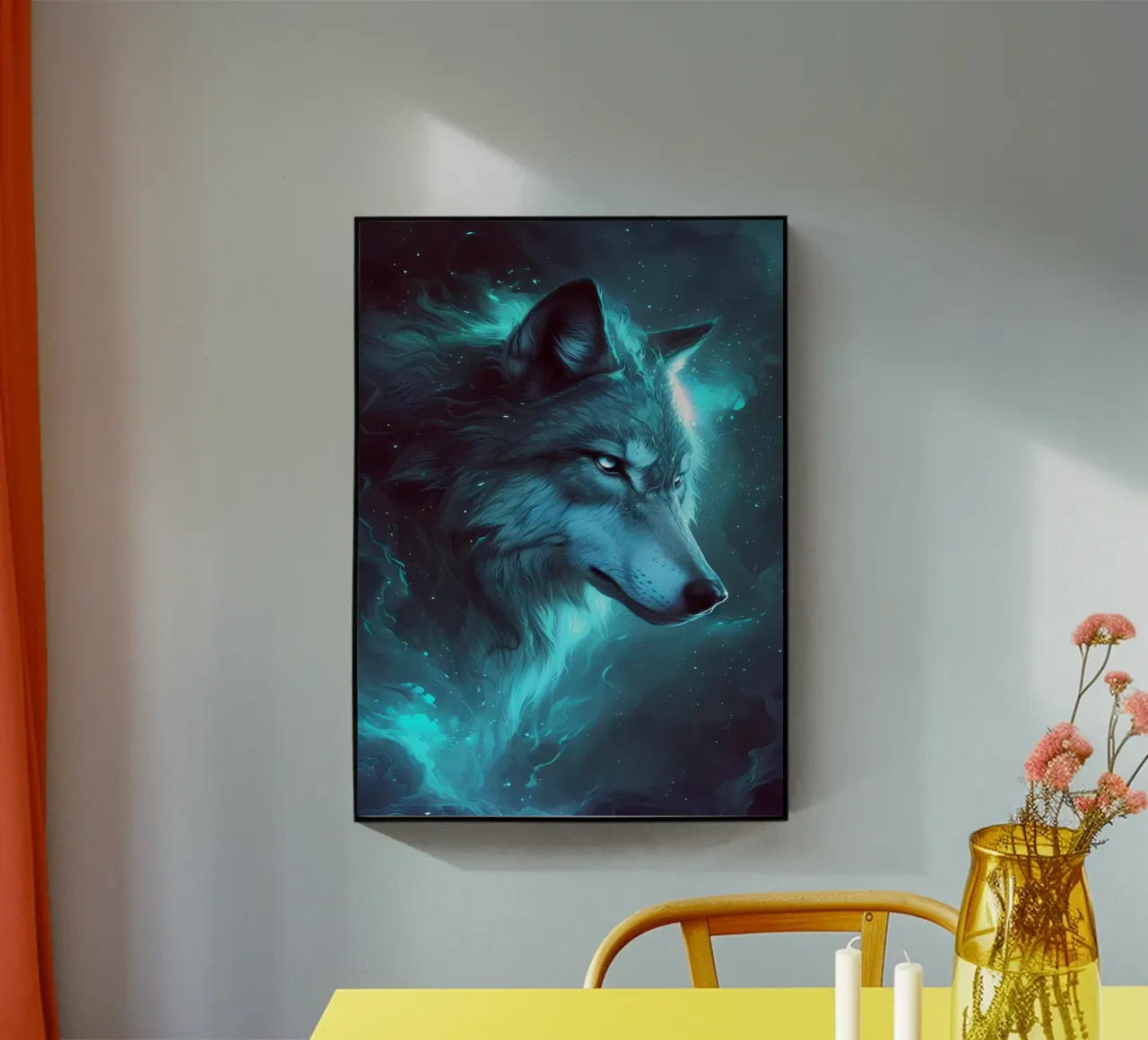 Animale lupo plexiglass da Pierre Walton