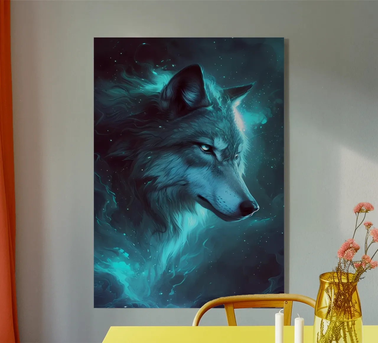 Animale lupo plexiglass da Pierre Walton