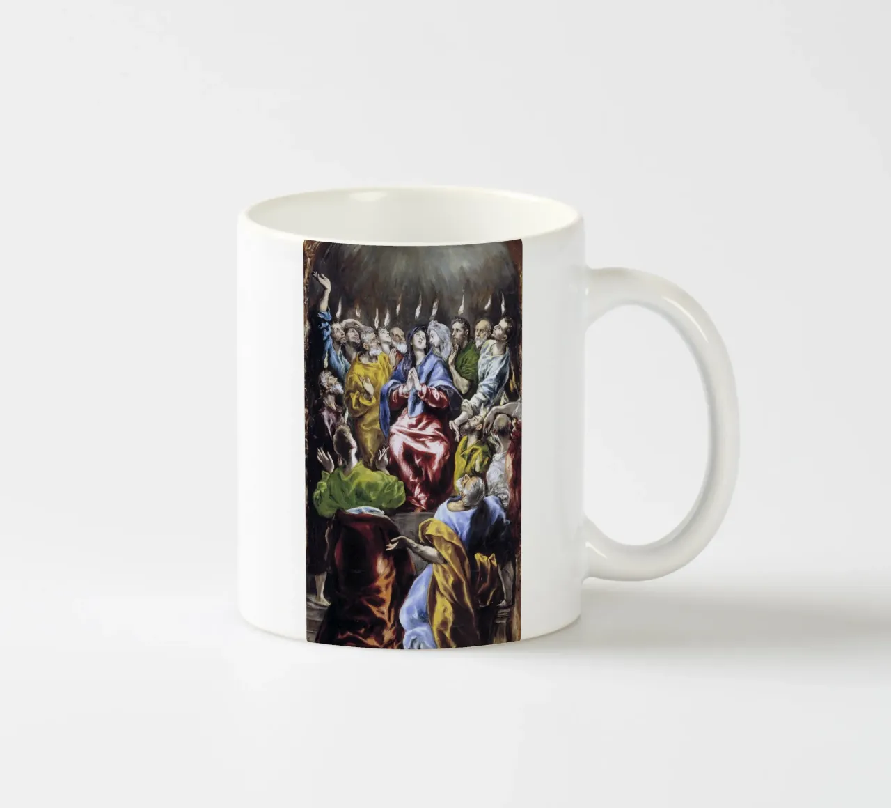 El Greco (Domenikos Theotokopoulos) Pentecoste tazza in ceramica da Timeless Artworks