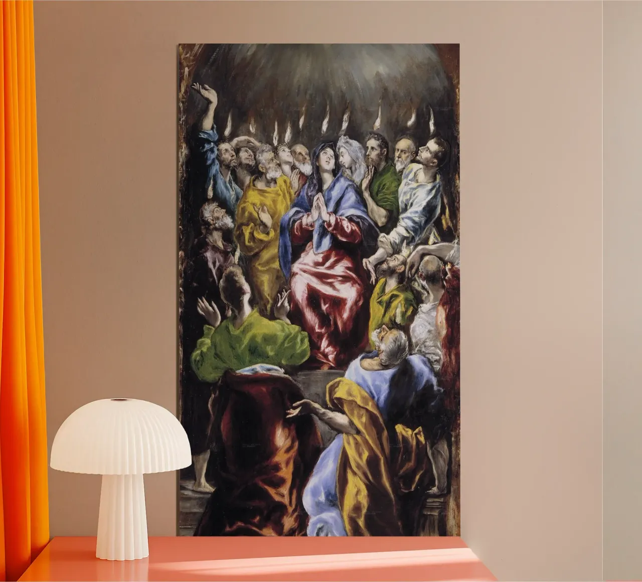 El Greco (Domenikos Theotokopoulos) Pentecoste carta hahnemühle da Timeless Artworks