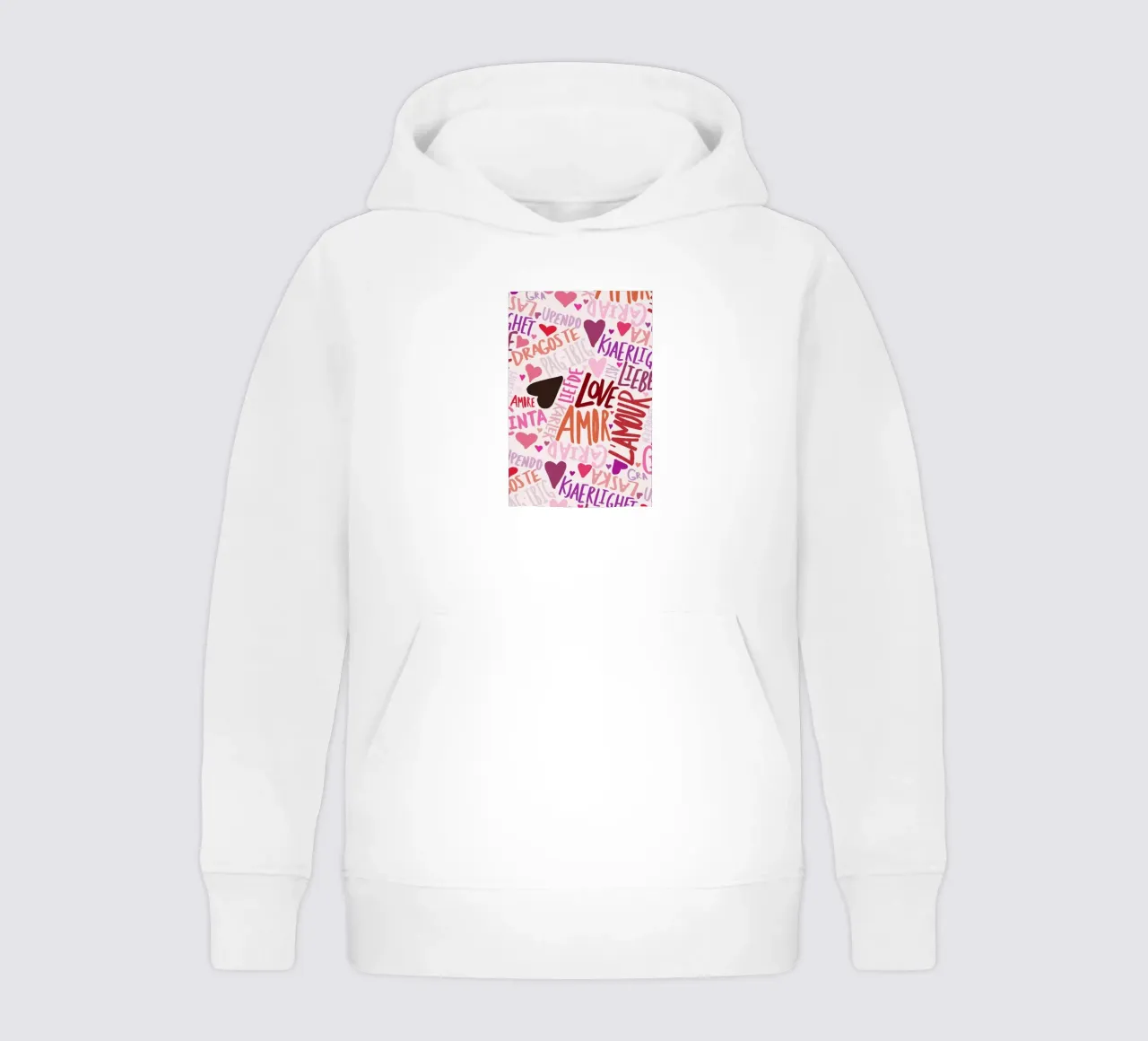 Love Languages kinder hoodie van Leah Flores