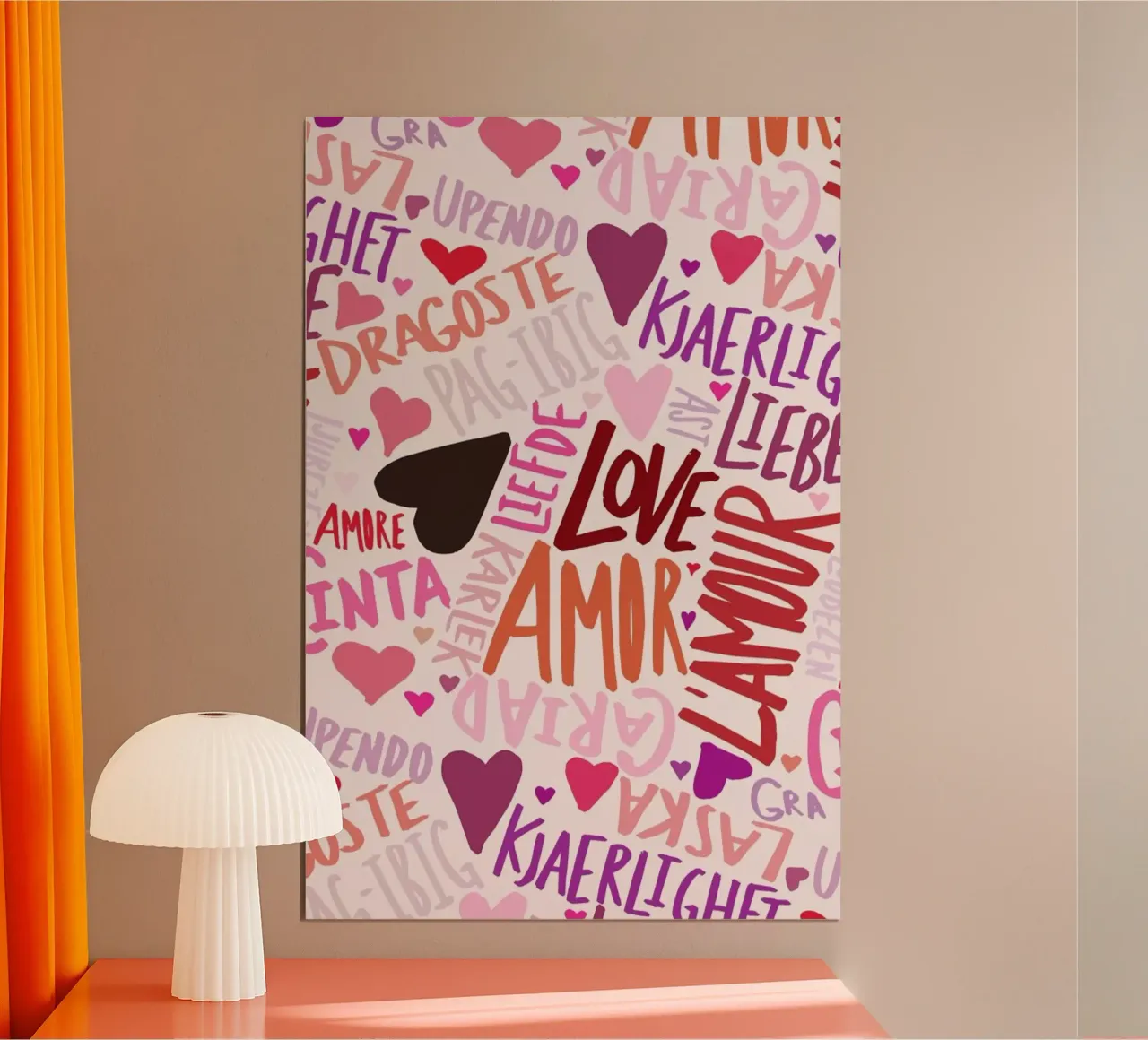 Love Languages poster da Leah Flores