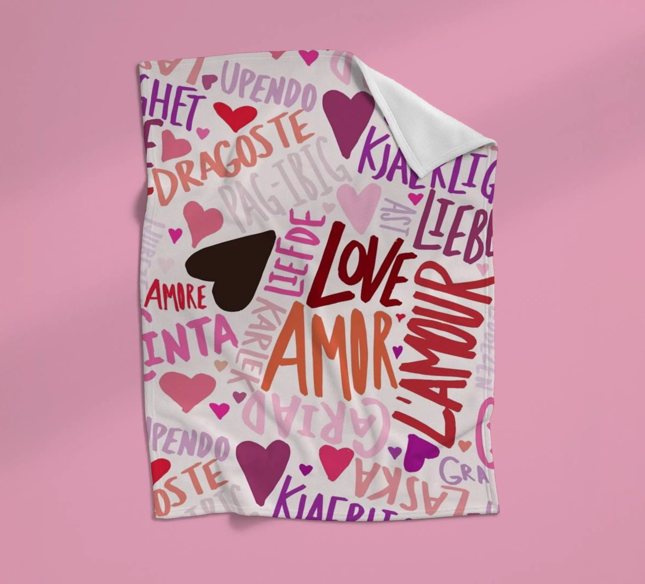 Love Languages coperta in pile da Leah Flores