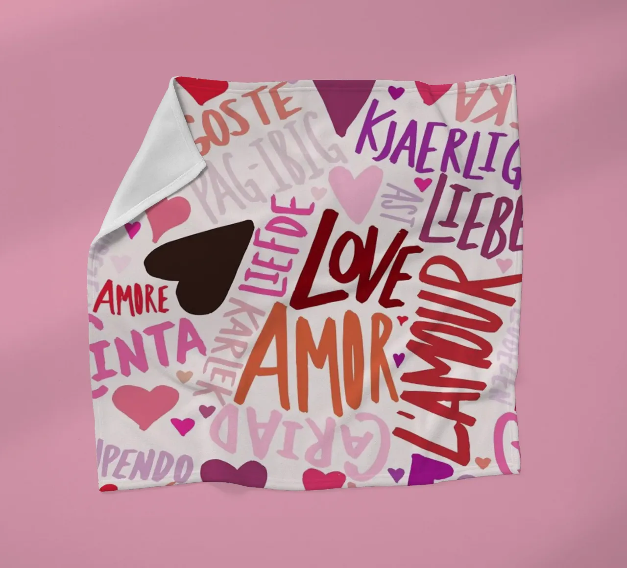 Love Languages coperta in pile da Leah Flores