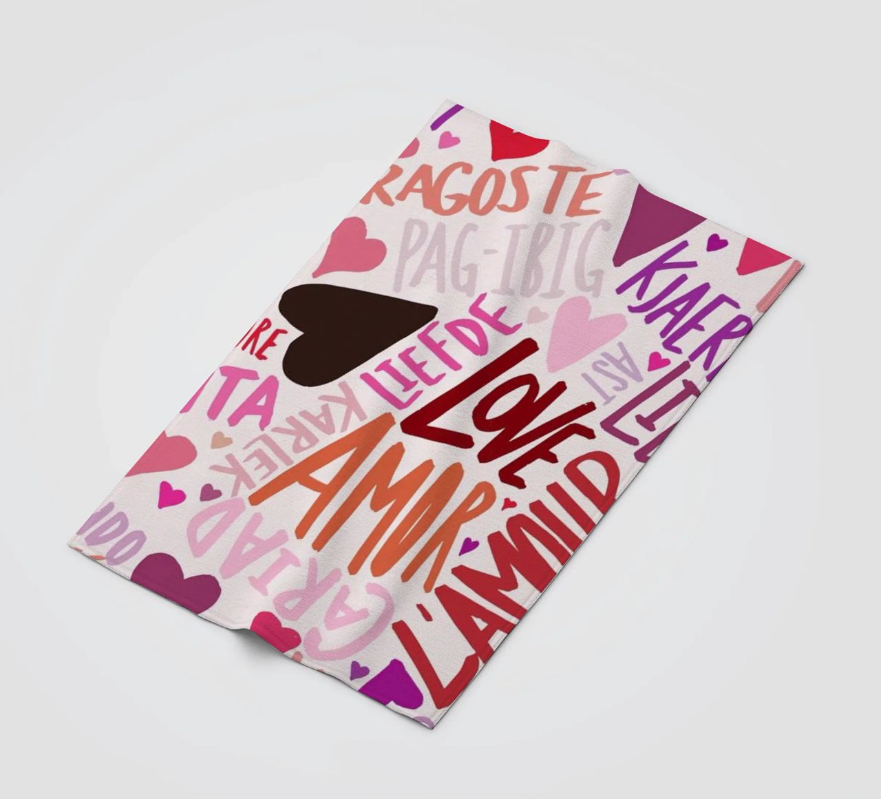 Love Languages coperta in pile da Leah Flores