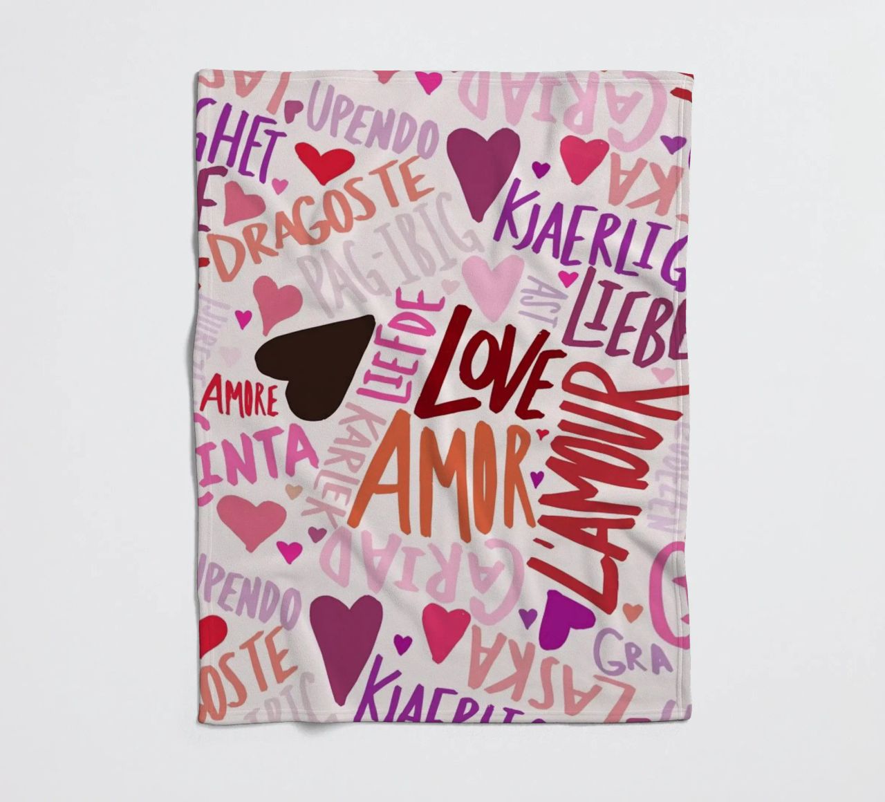 Love Languages coperta in pile da Leah Flores