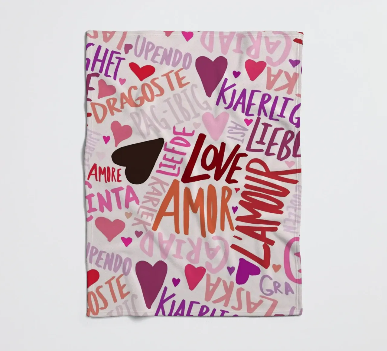 Love Languages coperta in pile da Leah Flores