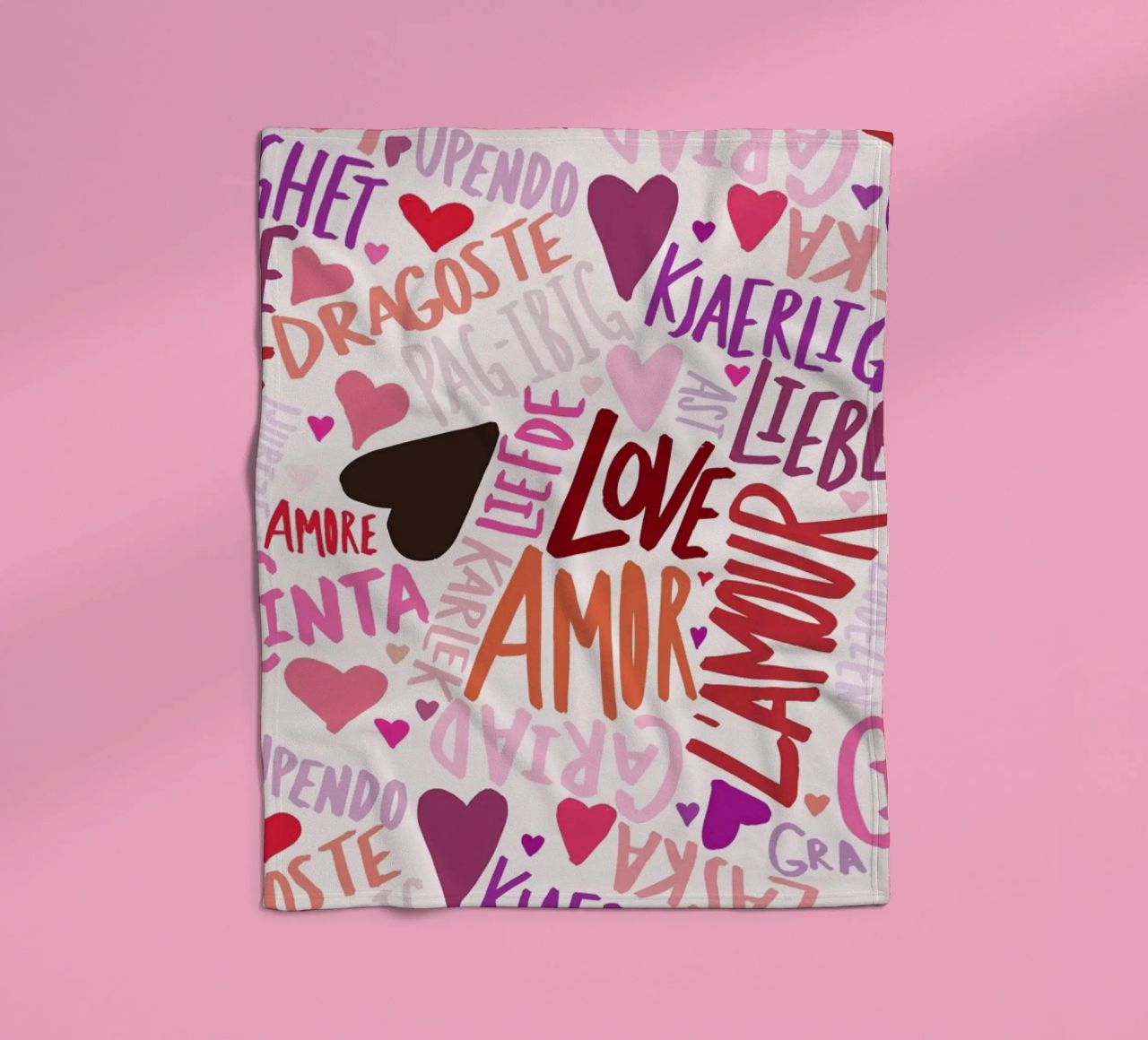 Love Languages coperta in pile da Leah Flores