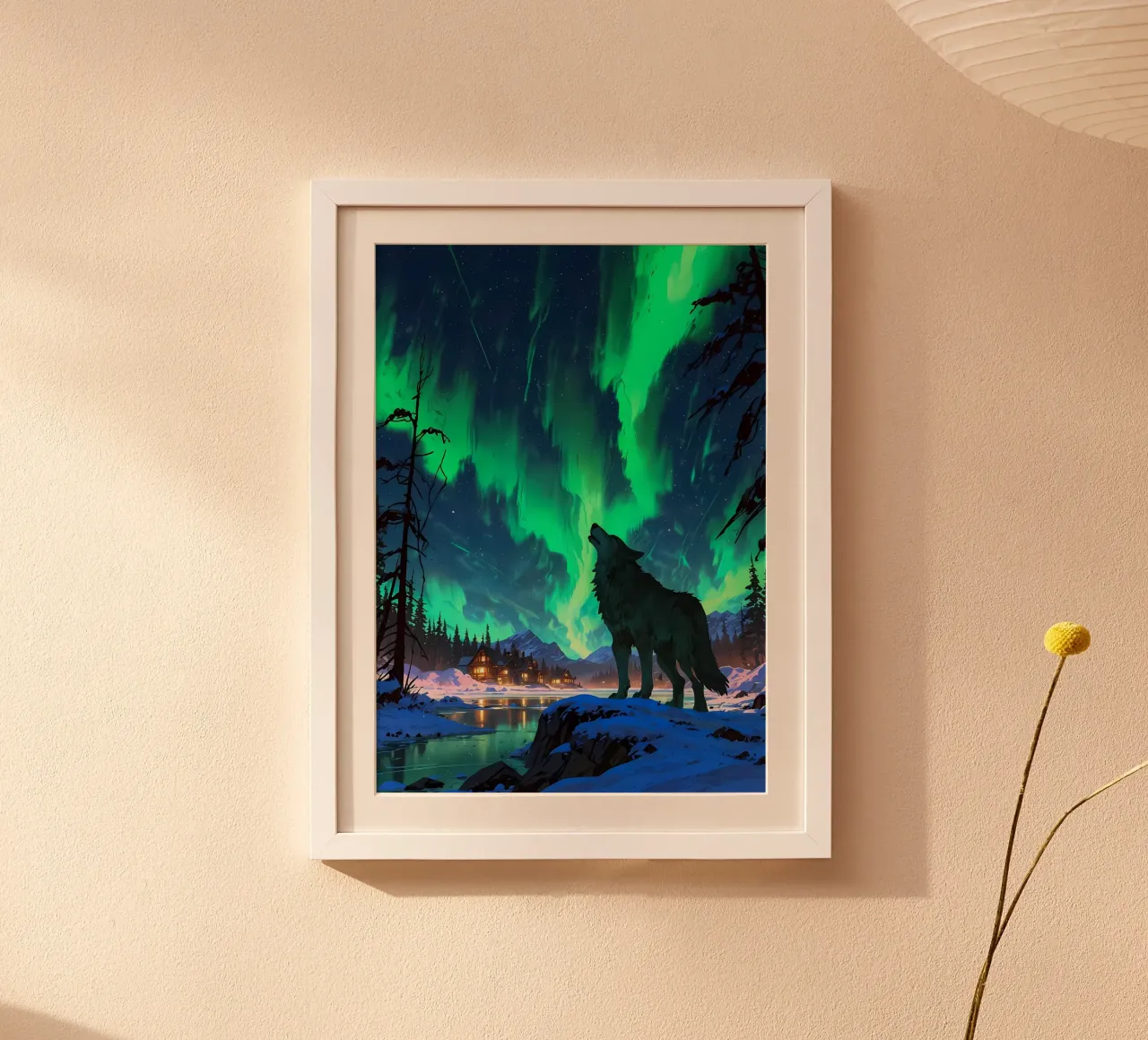 Wolf Animal poster van Pierre Walton