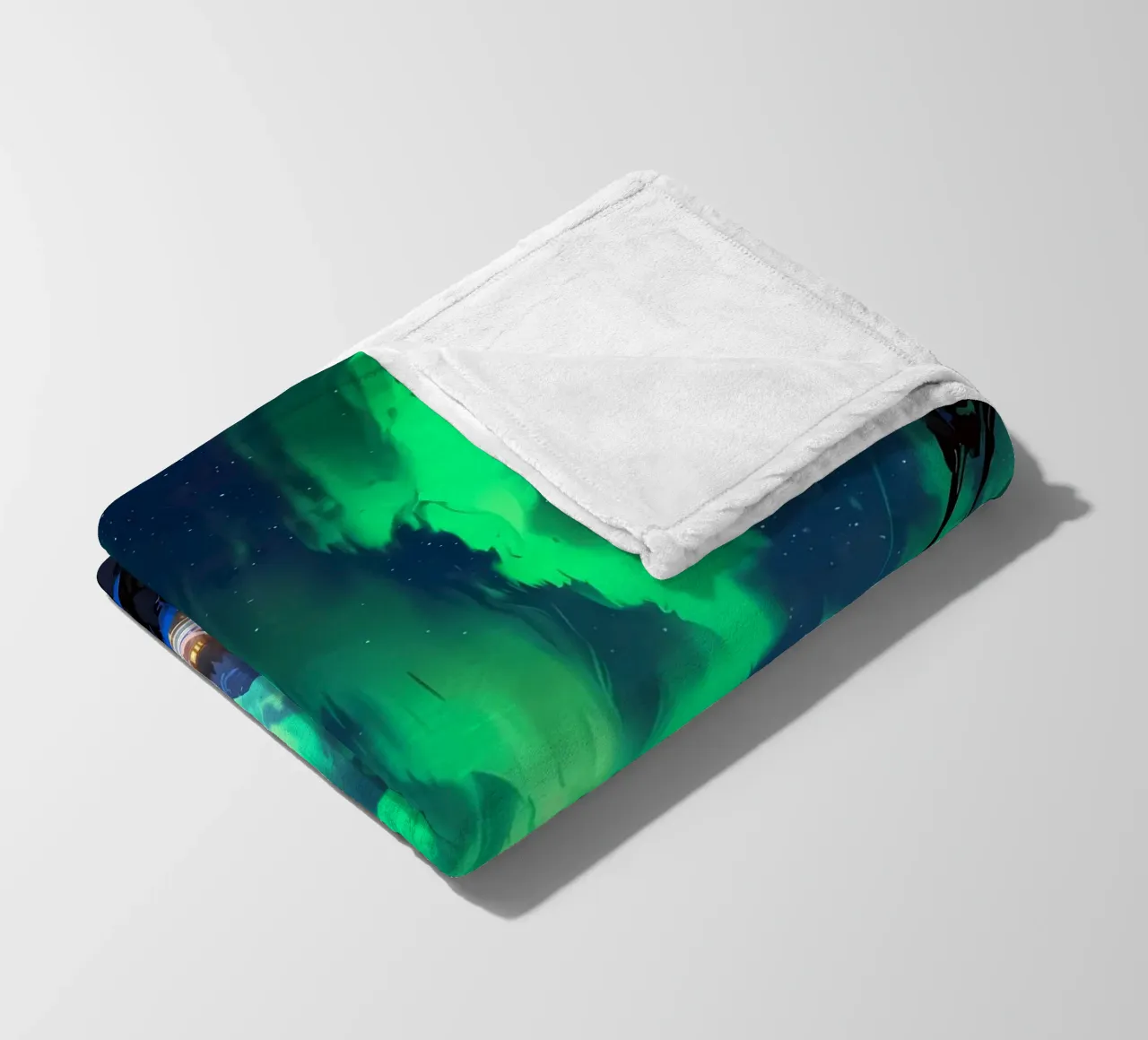 Animale lupo coperta in pile da Pierre Walton