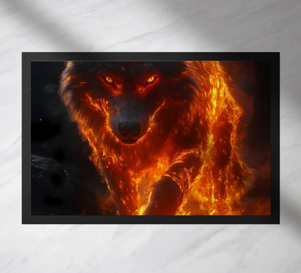 Wolf Dier deurmat van Pierre Walton