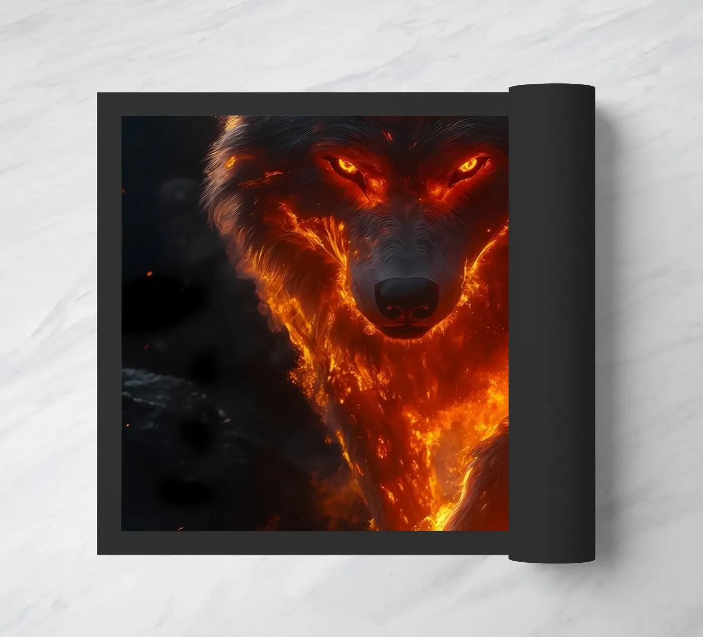 Loup Animal paillasson de Pierre Walton