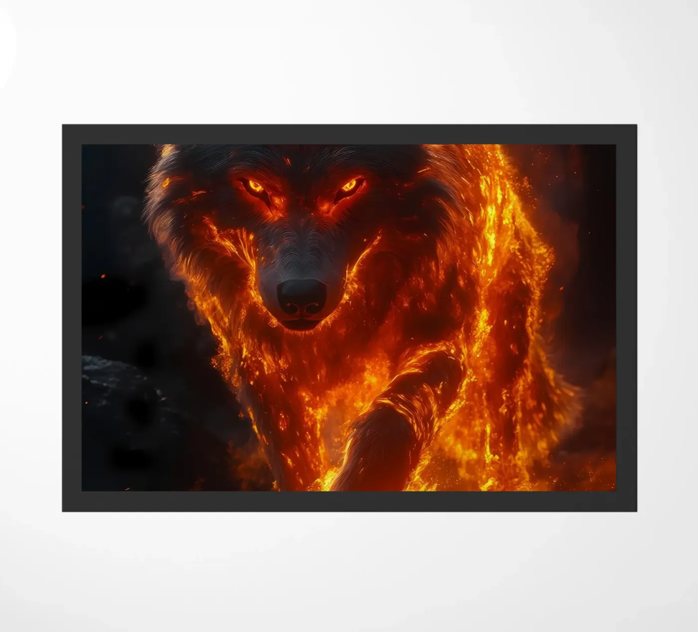 Loup Animal paillasson de Pierre Walton