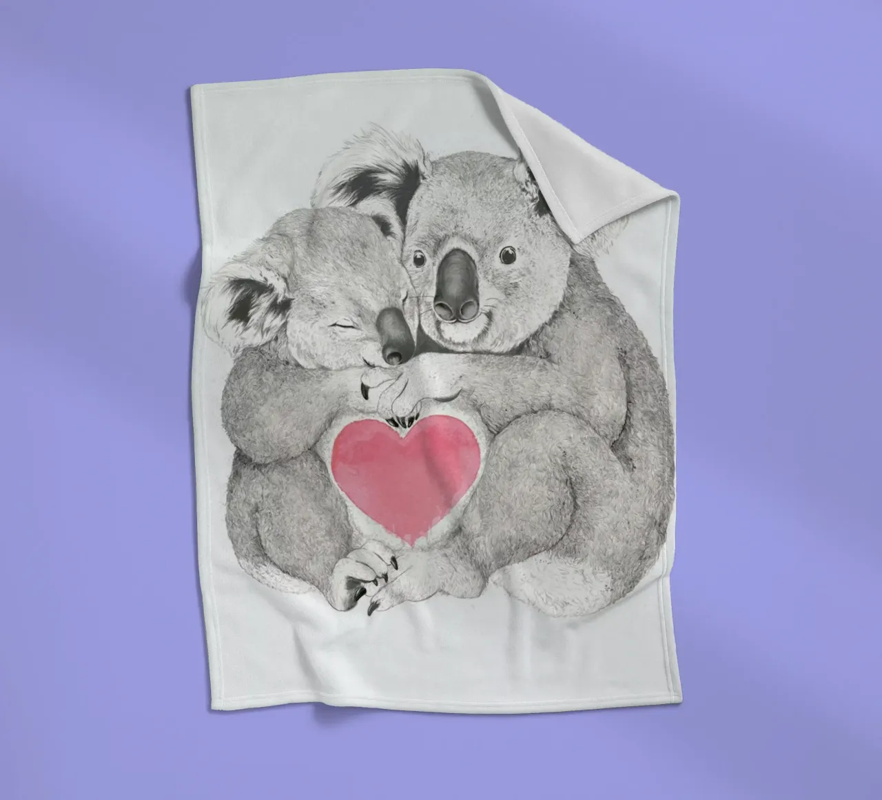 Koala Fleecedecke von Laura Graves