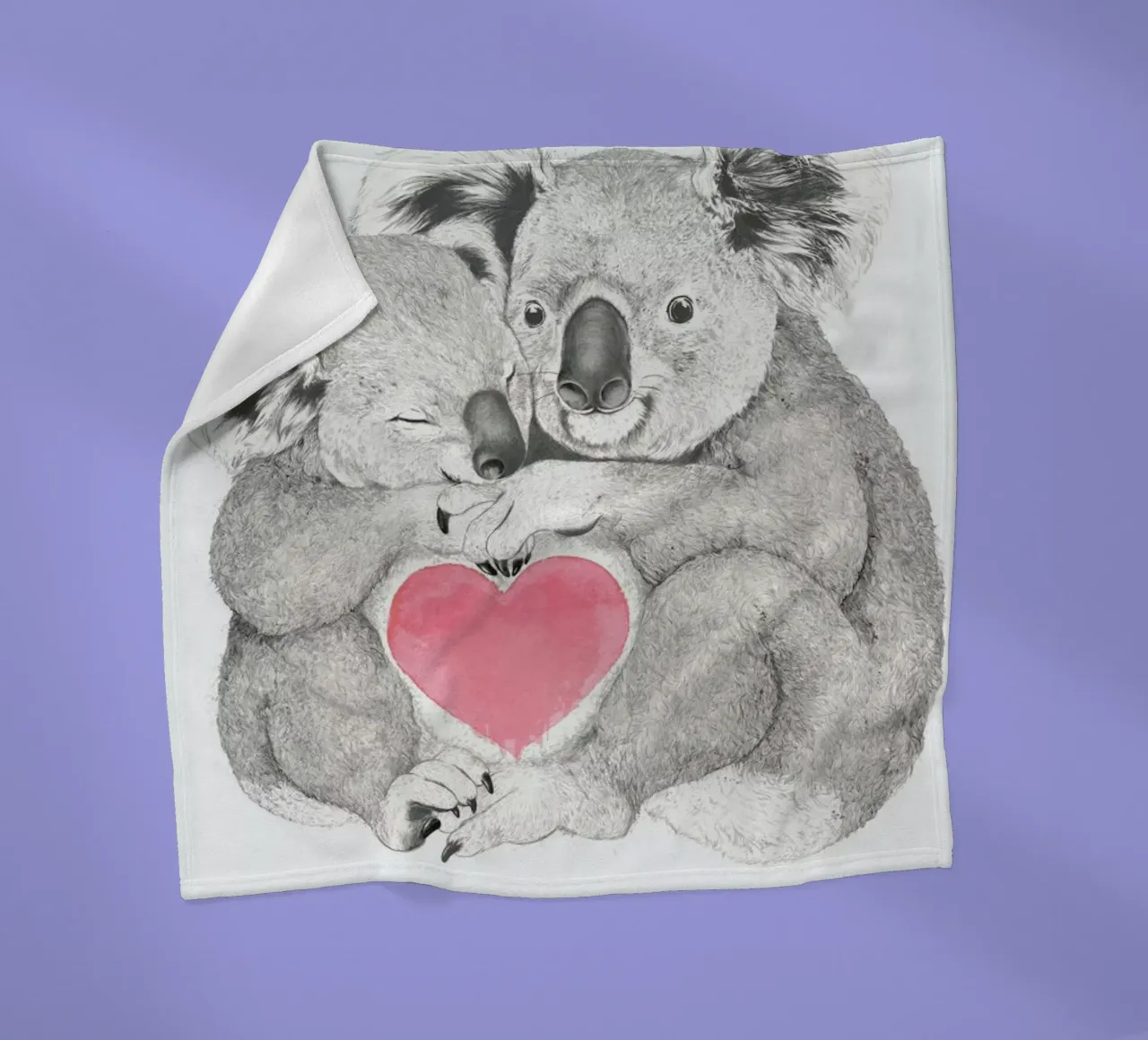 Koala Fleecedecke von Laura Graves