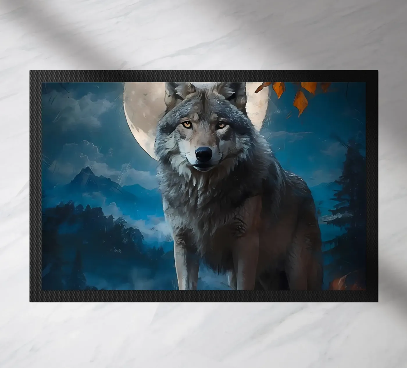 Wolf Animal deurmat van Pierre Walton