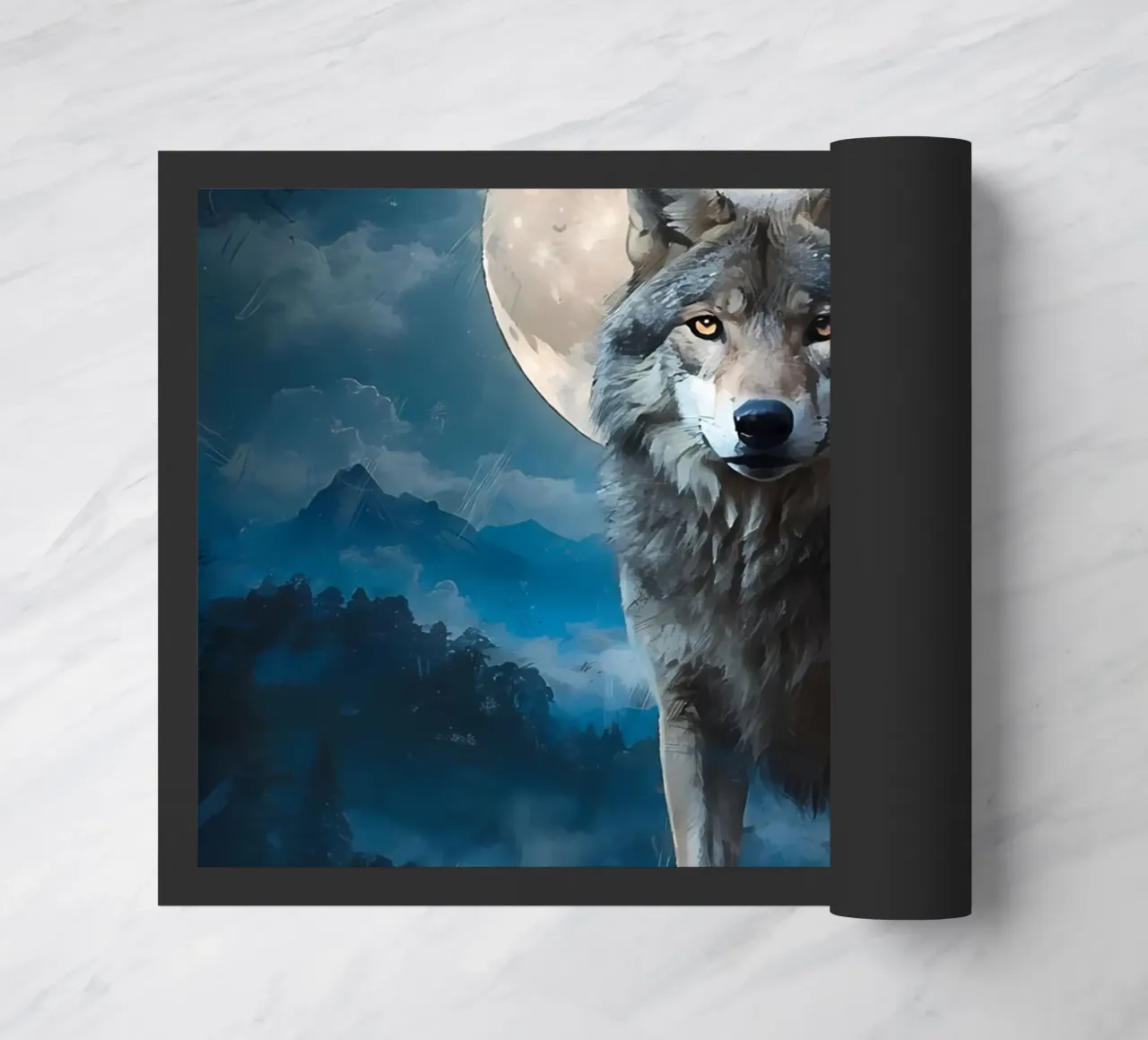 Wolf Dier deurmat van Pierre Walton