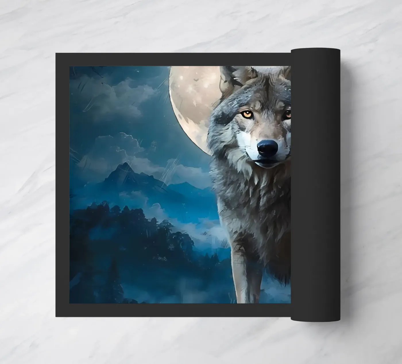 Wolf Animal deurmat van Pierre Walton