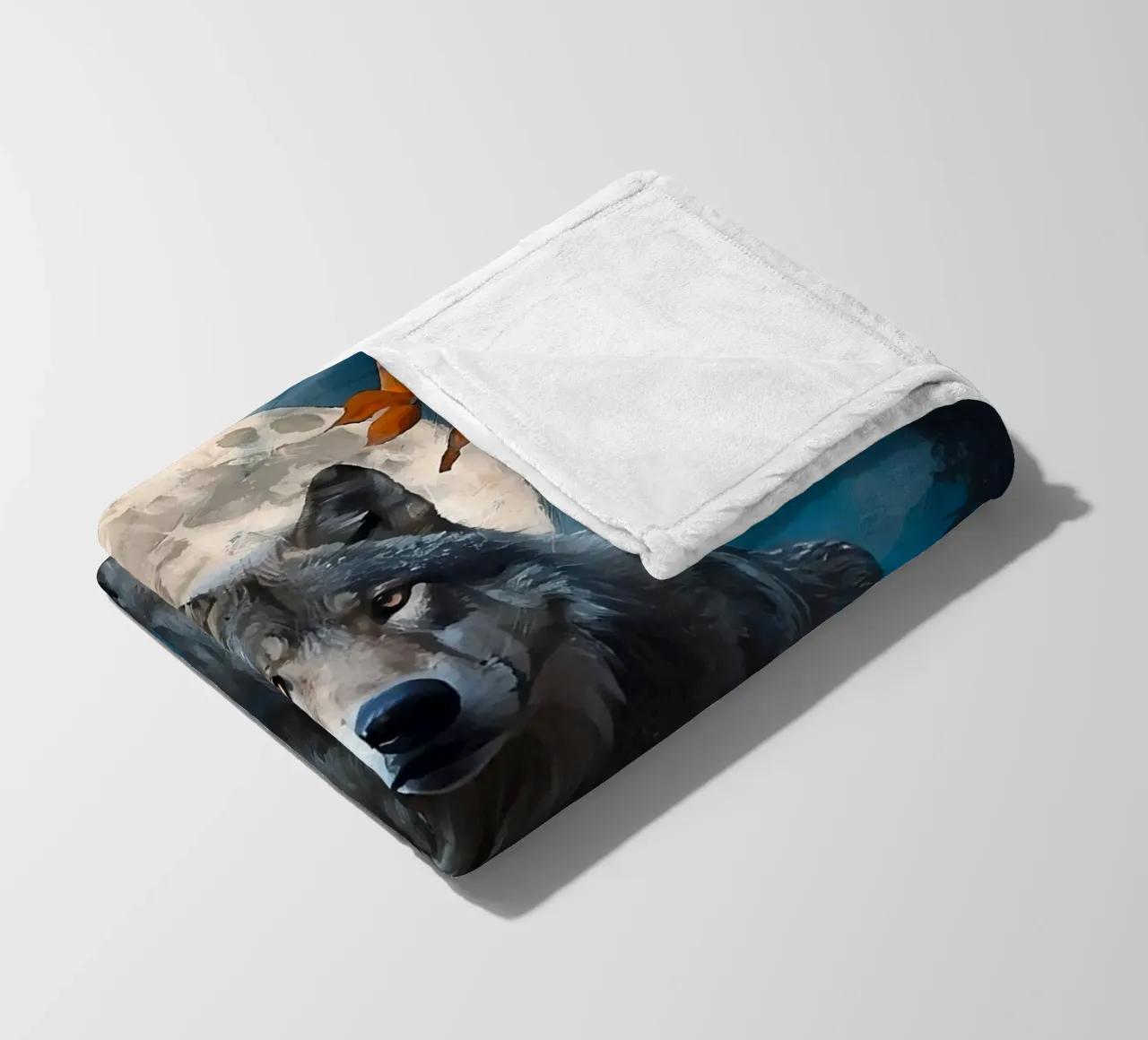 Wolf Dier fleecedeken van Pierre Walton