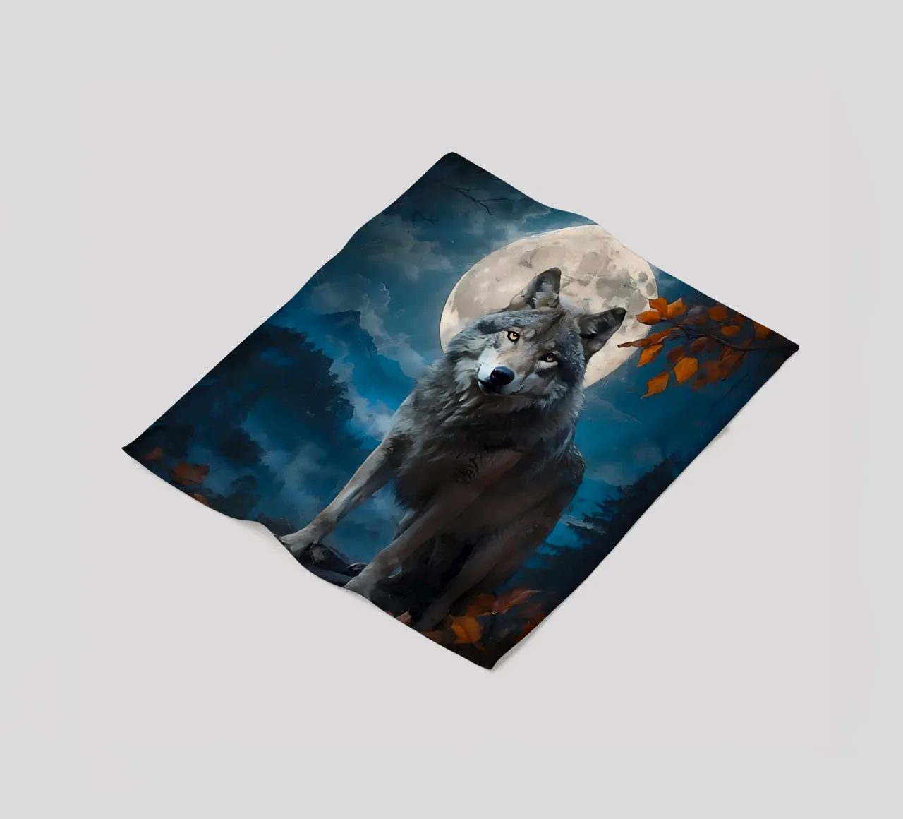 Wolf Dier fleecedeken van Pierre Walton