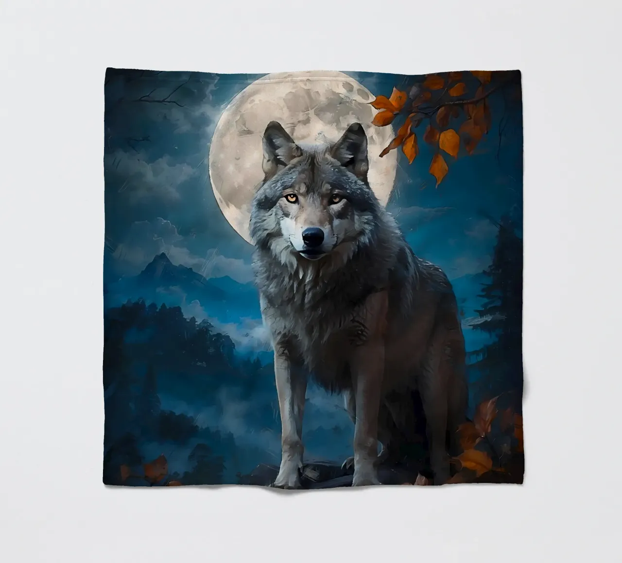 Wolf Dier fleecedeken van Pierre Walton