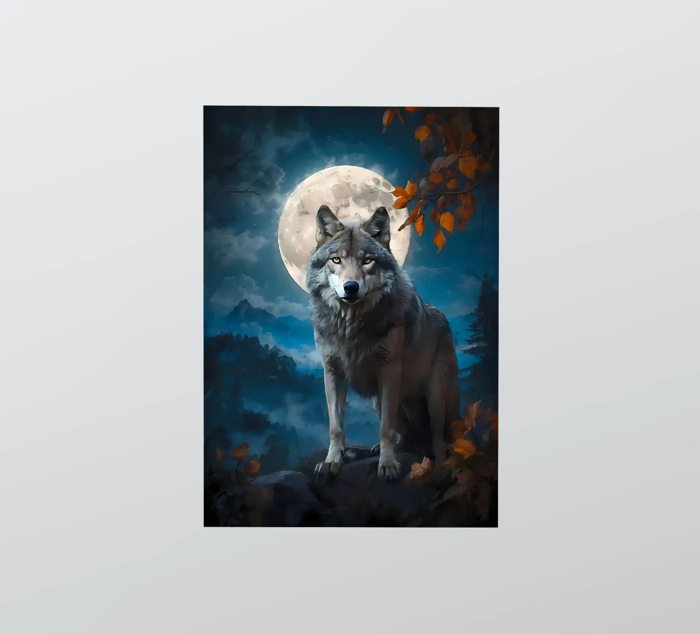 Wolf Dier sticker van Pierre Walton