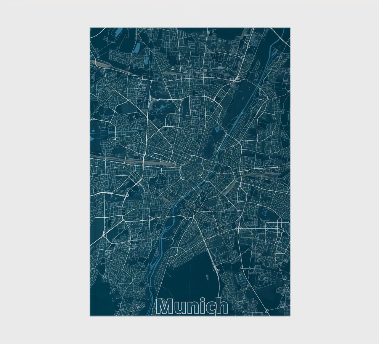 Munich City Map notebook by Christopher Adams