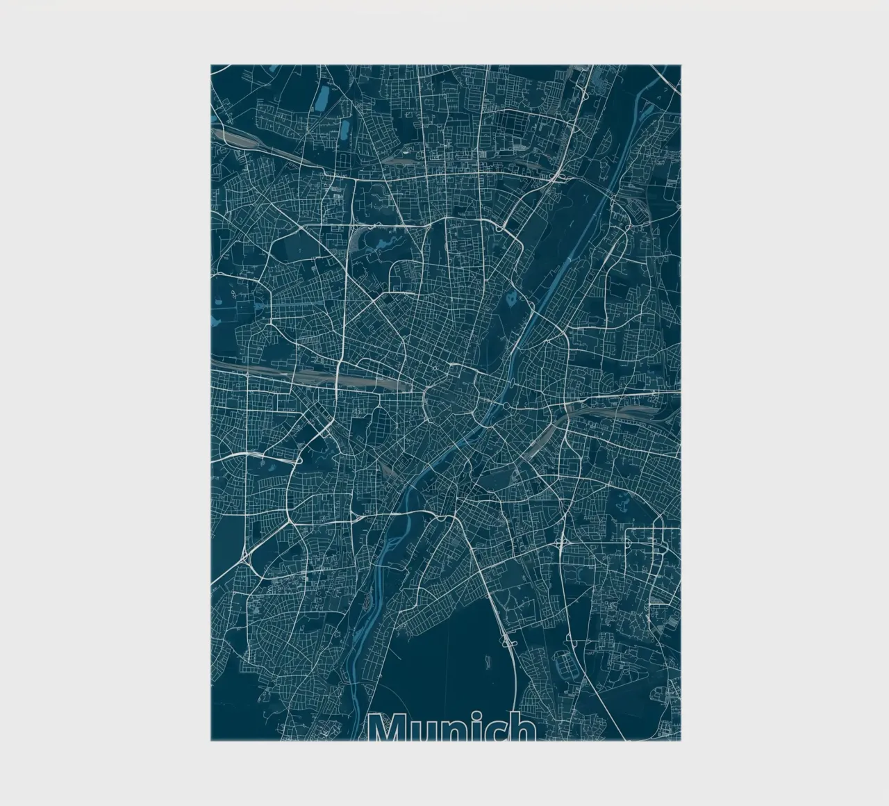 Munich City Map notebook by Christopher Adams