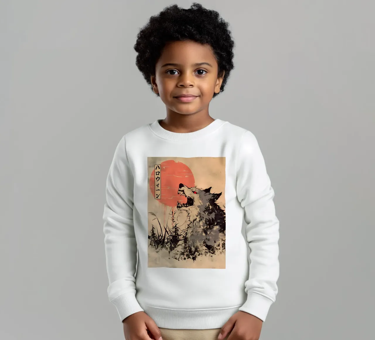 Animale lupo felpa bambino da Pierre Walton