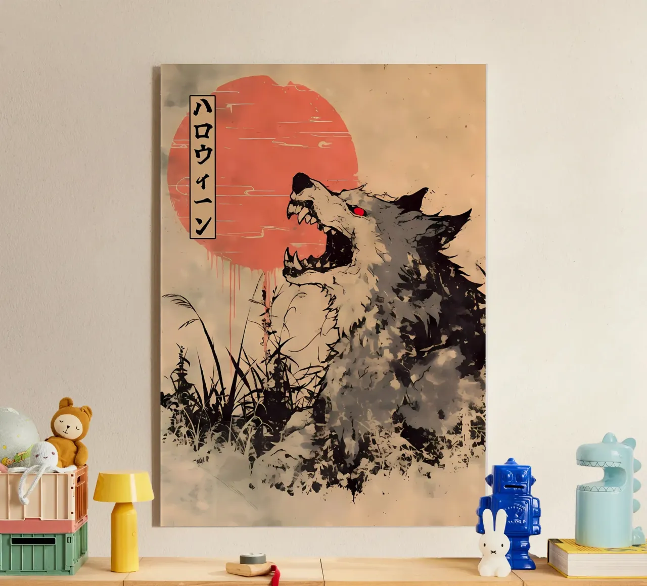 Animale lupo plexiglass da Pierre Walton