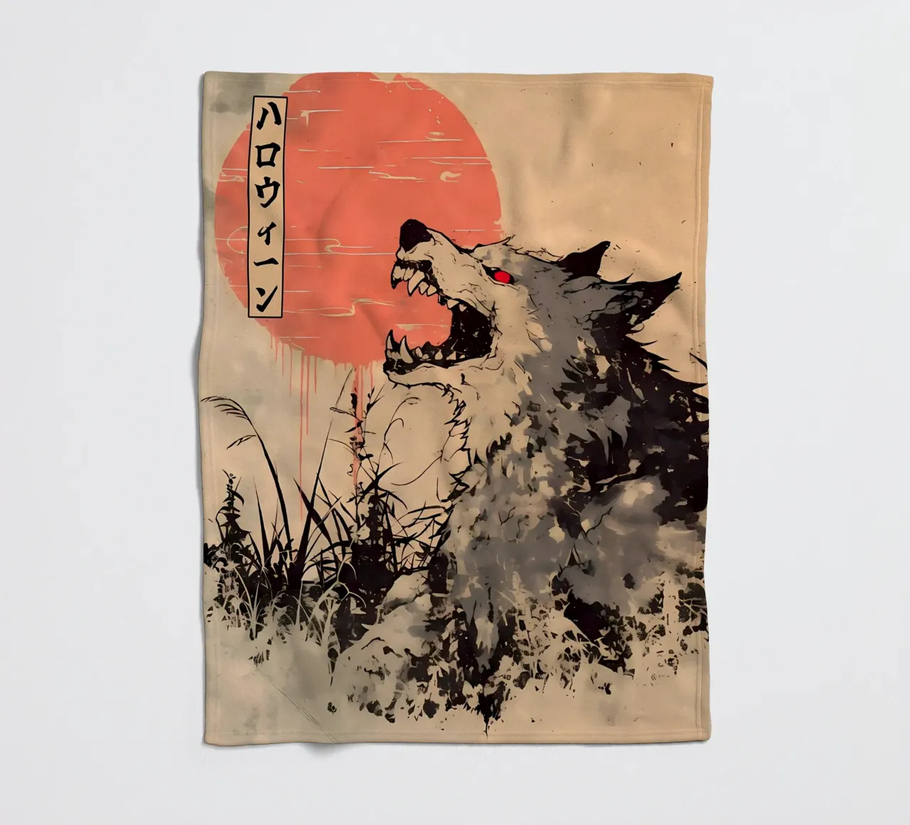 Animale lupo coperta in pile da Pierre Walton