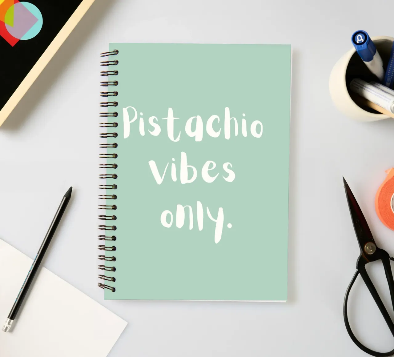 Pistachio vibes only diario ad anelli da designsbysophia