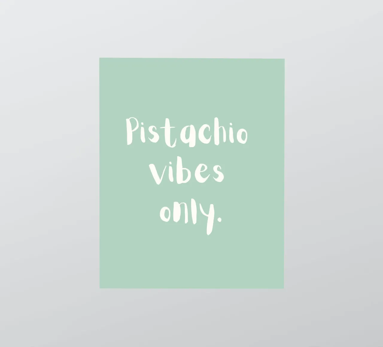 Pistachio vibes only pegatina de designsbysophia