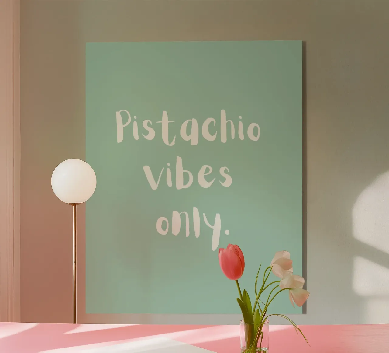 Pistachio vibes only metacrilato de designsbysophia