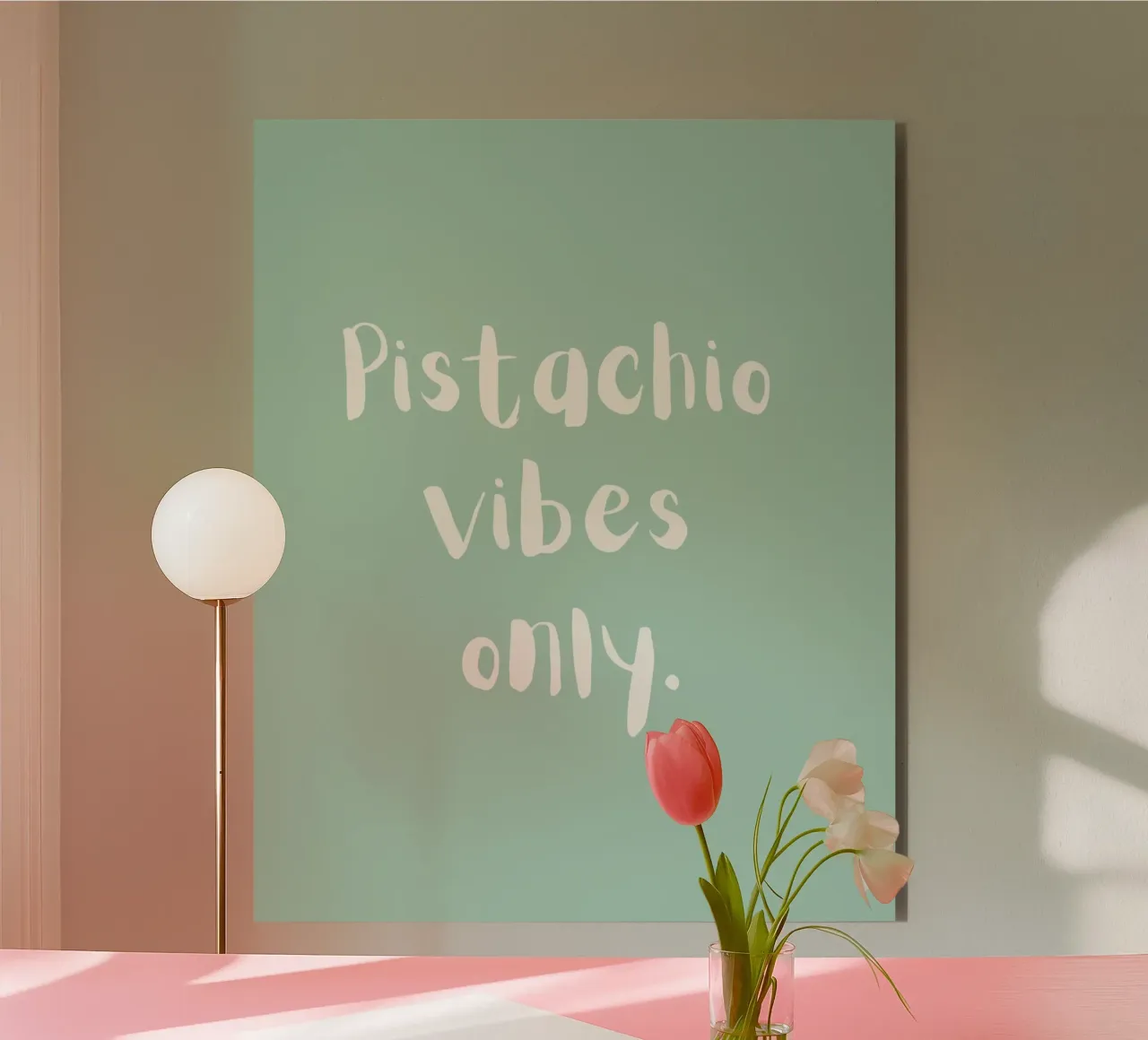 Pistachio vibes only alluminio dibond da designsbysophia