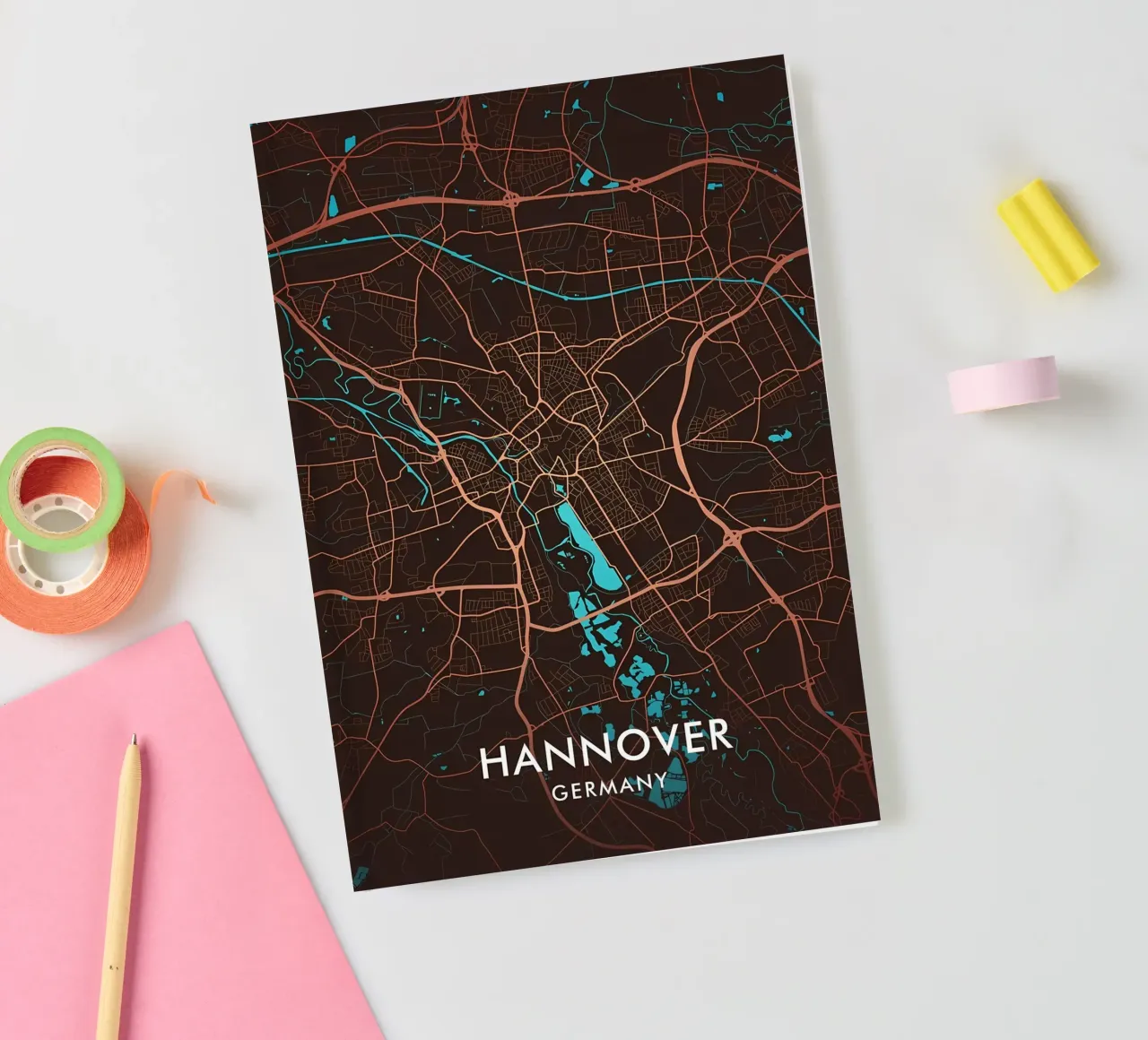 Hannover City Map notebook by Christopher Adams