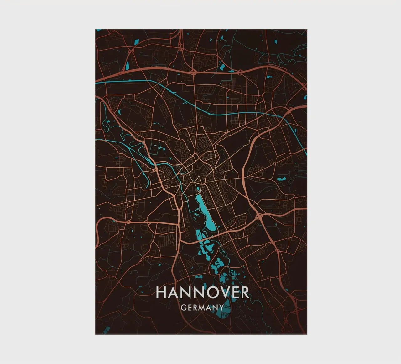 Hannover City Map notebook by Christopher Adams
