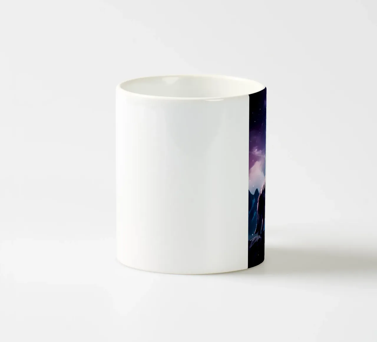 Animale lupo tazza in ceramica da Pierre Walton