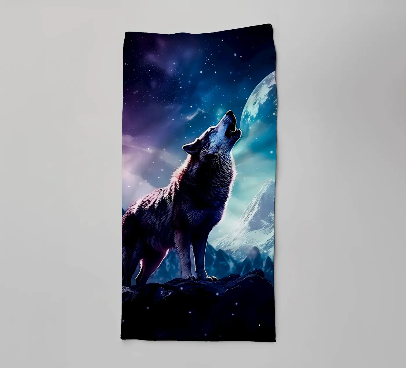 Wolf Dier badhanddoek van Pierre Walton