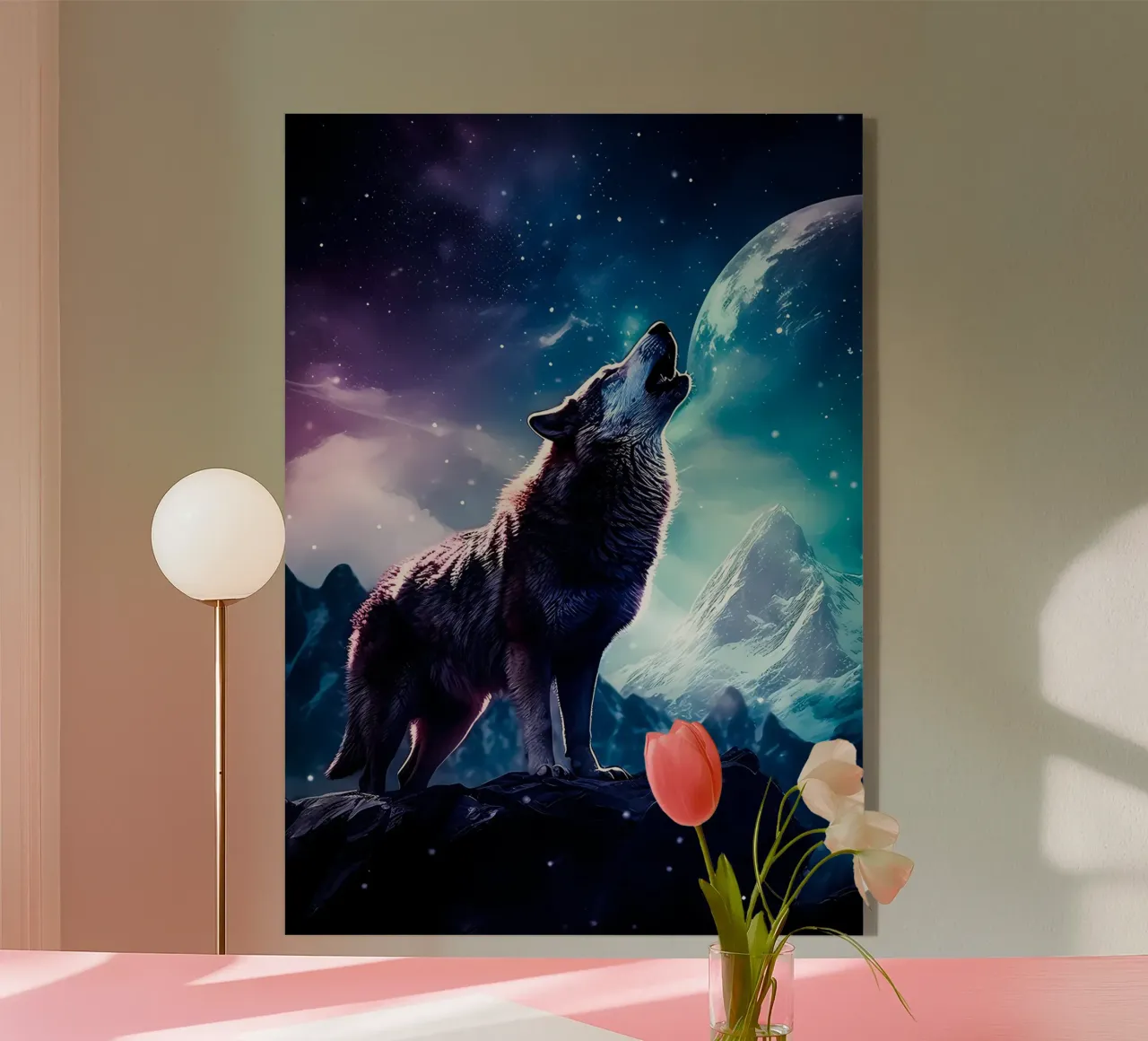 Animale lupo plexiglass da Pierre Walton