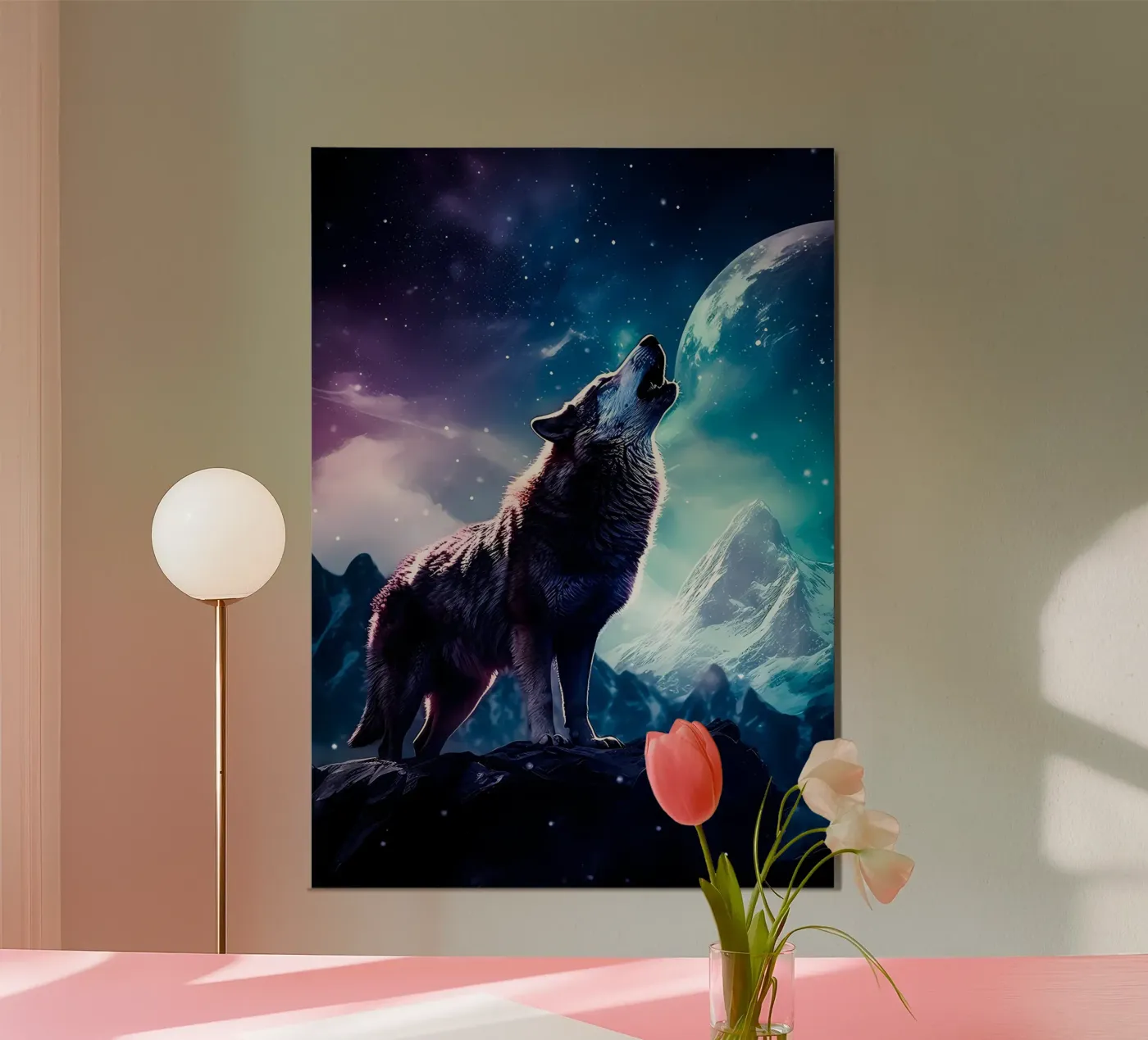 Wolf Tier Poster von Pierre Walton