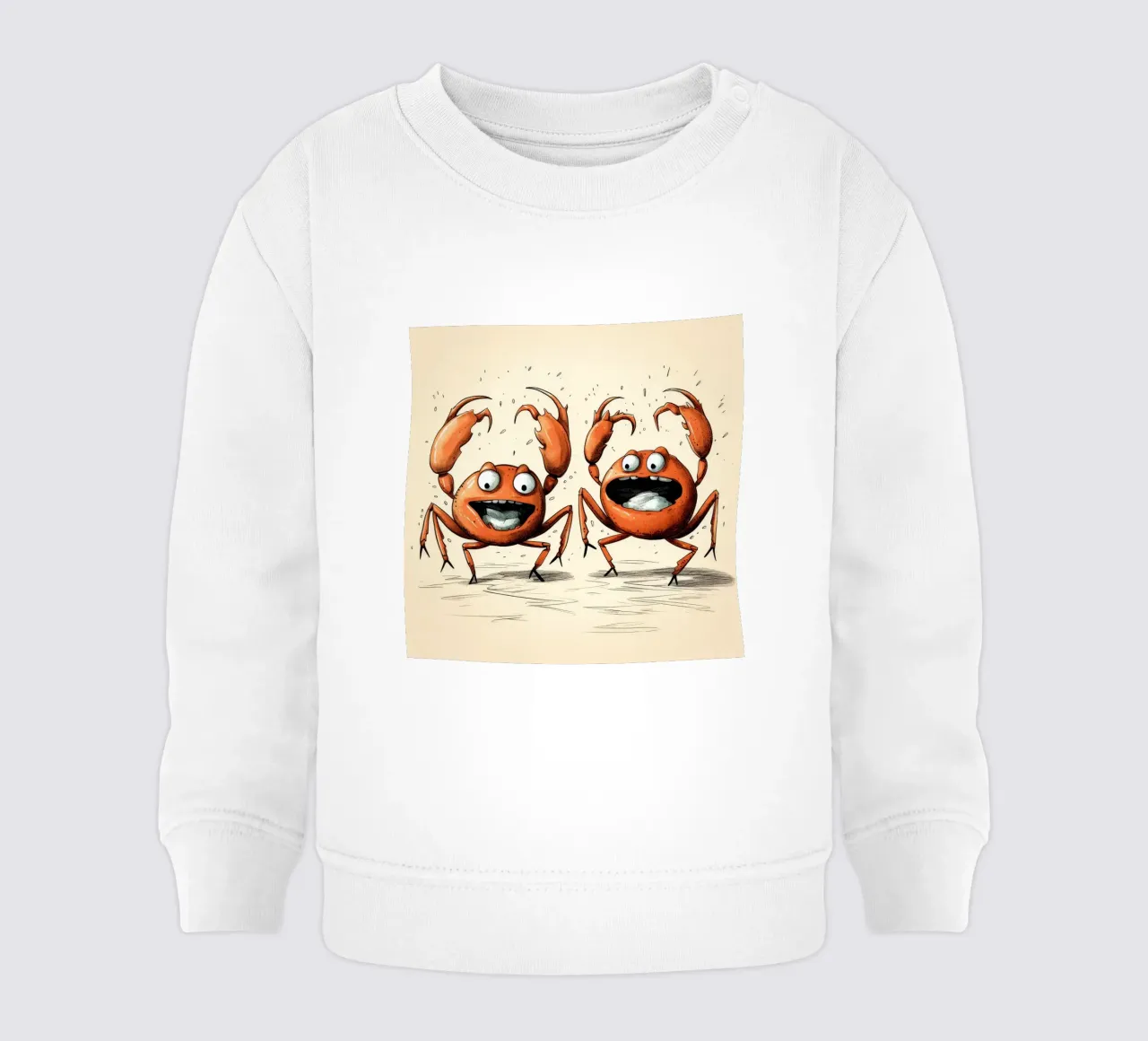 Retro Crab Duo felpa neonato da Funny Animals