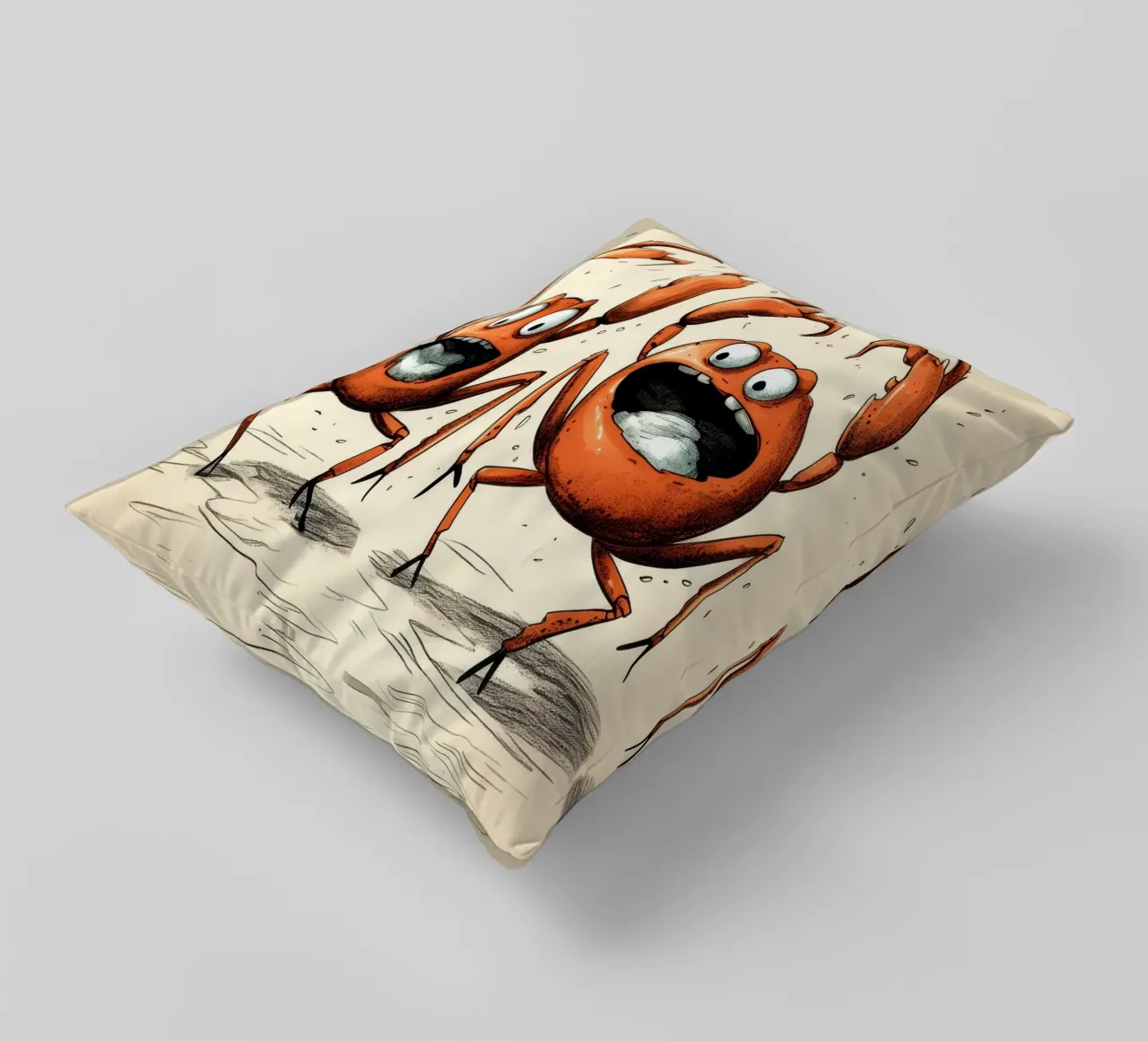Retro Crab Duo cuscino da Funny Animals