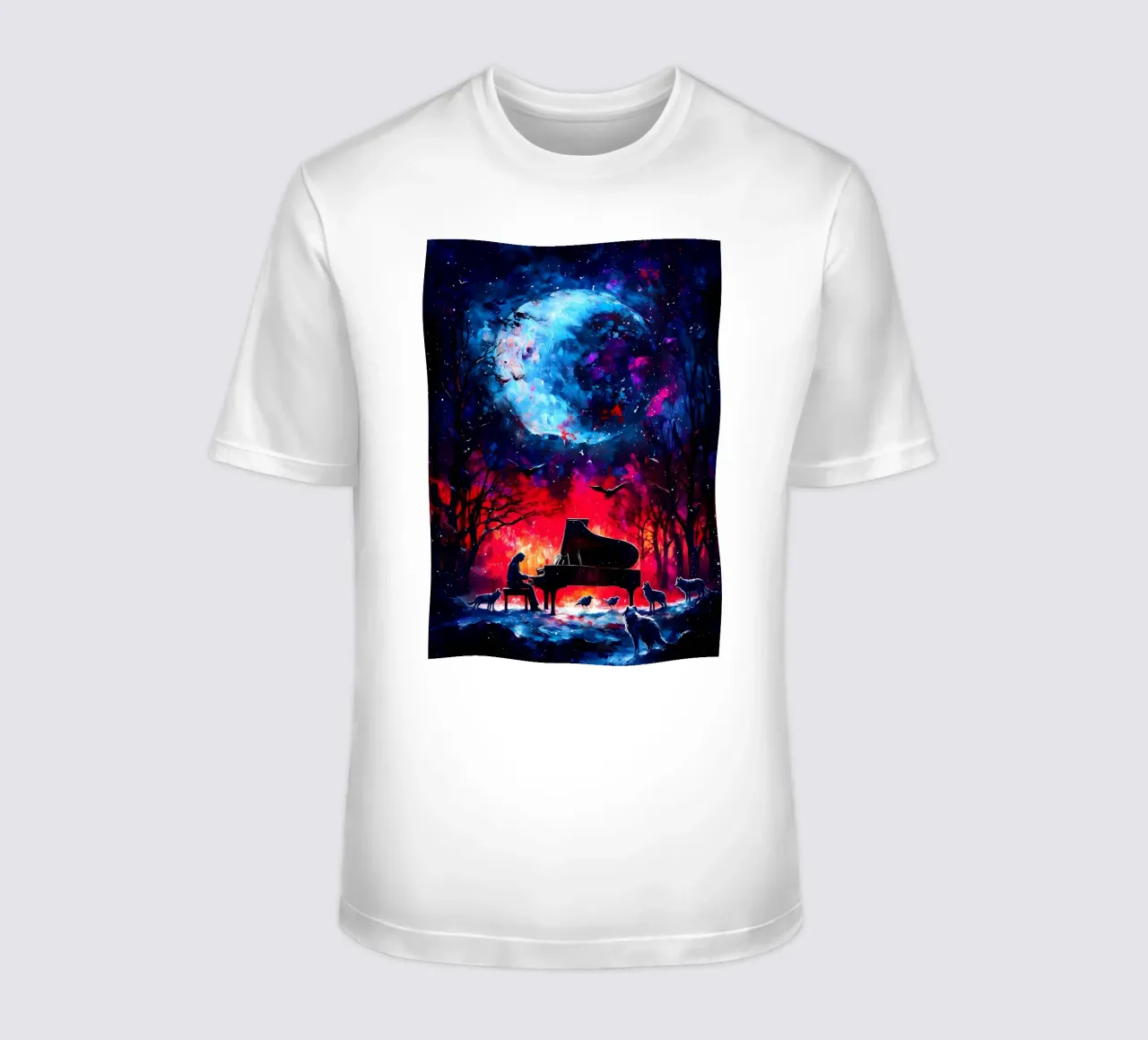 Animale lupo t-shirt da Pierre Walton