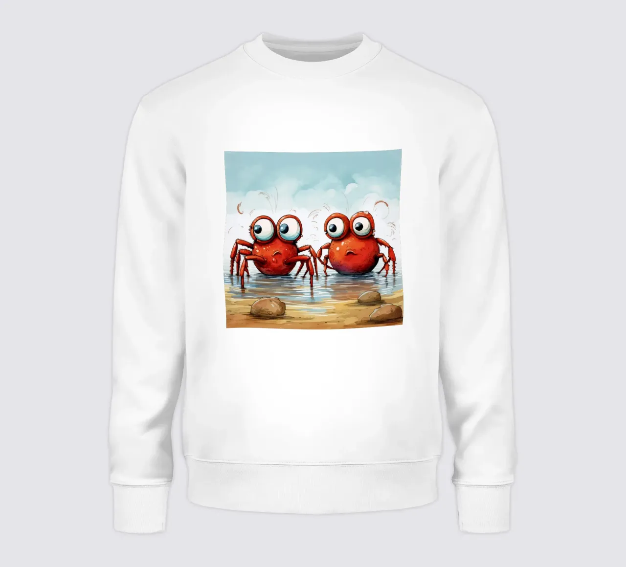 Retro Crab Duo felpa da Funny Animals